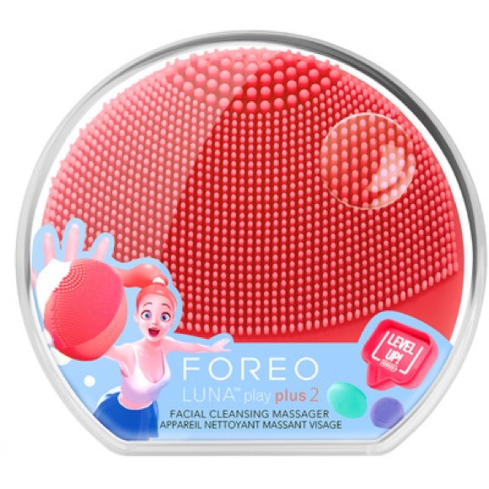 Foreo Luna Play Plus 2 in Peach of Cake Facial Cleansing Massager Deep Clean